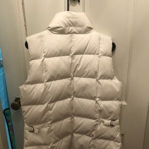 Eddie Bauer goose down white vest